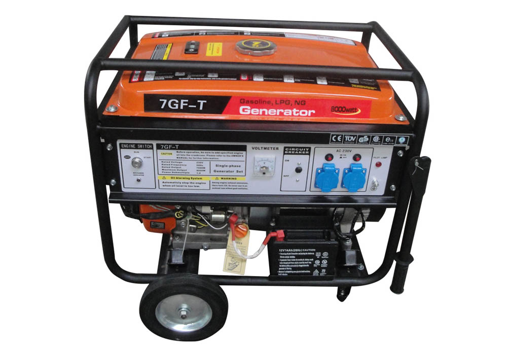 Резервен генератор за втечнен газ 7kw за домашен източник на аварийно захранване